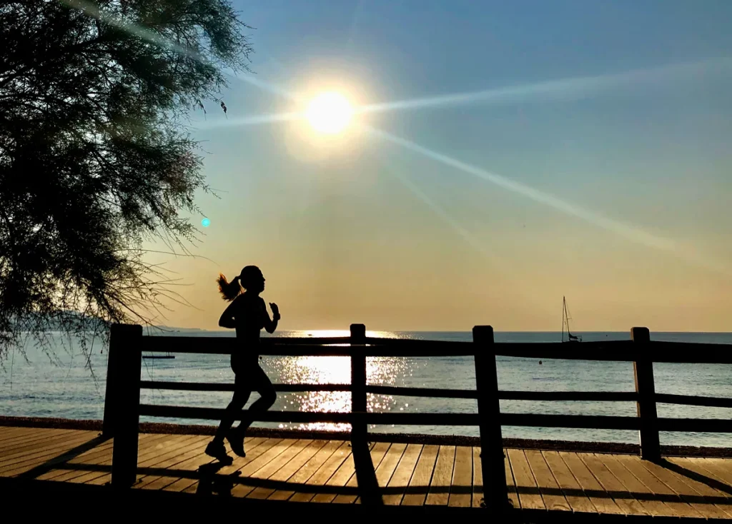 Joggen aan zee Le Lavandou