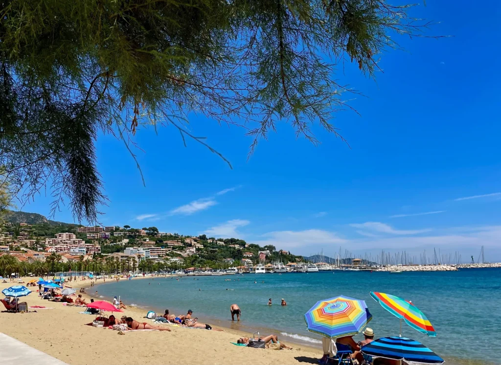 Lavandou city center beach