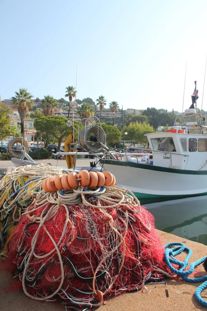 Filet de pêche port Le Lavandou