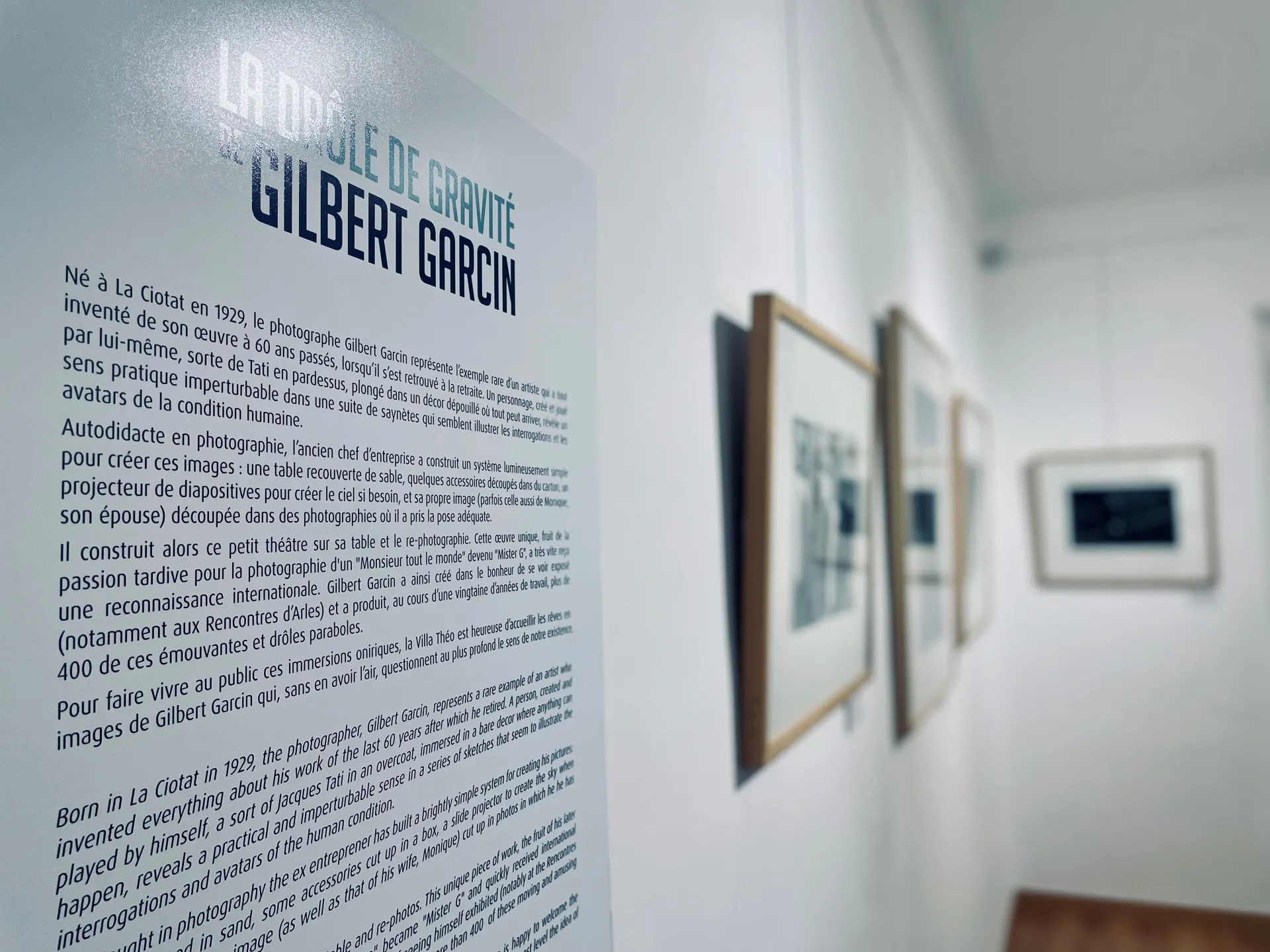 Exposición Villa Théo Gilbert Garcin Le Lavandou