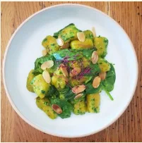 Spinach and almond gnocchi recipe La Petite Cantine