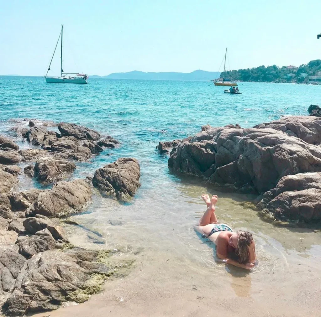 Schwimmen in den Bächen