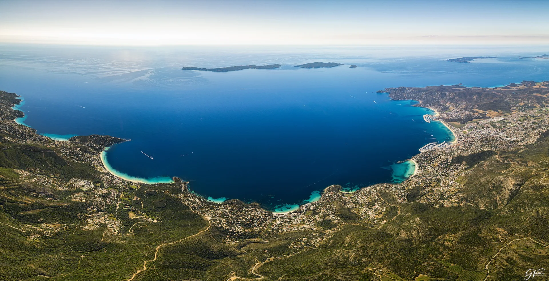 Le Lavandou aerial view