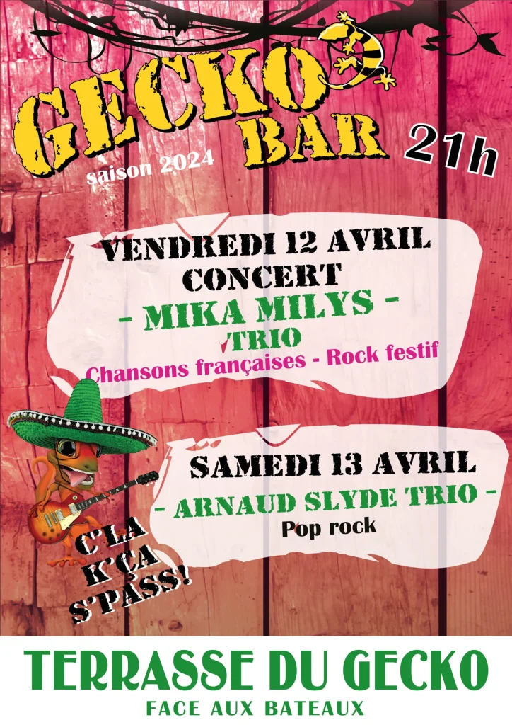 Konzerte Gecko Bar Le Lavandou