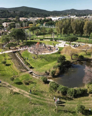 View of the large garden