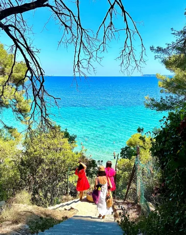 The beach of Jean Blanc Le Lavandou