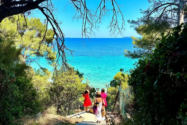 The beach of Jean Blanc Le Lavandou