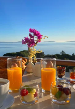 Le Lavandou hotel rental breakfast