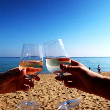 Aperitivo sulla spiaggia di Le Lavandou