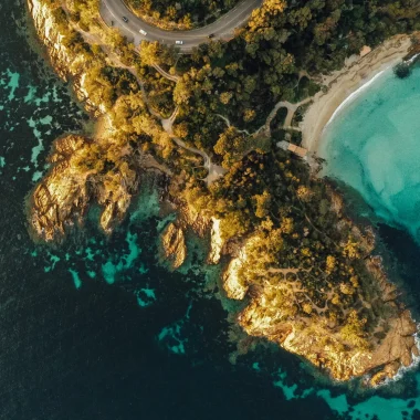 Pointe du Layet seen from a drone