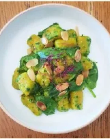 Spinach and almond gnocchi recipe La Petite Cantine