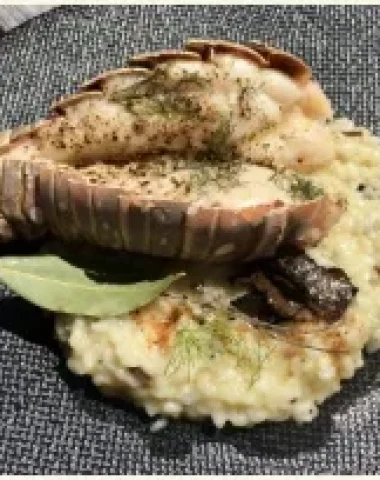 Risotto Truffes et Langouste aux Herbes Le Lavandou